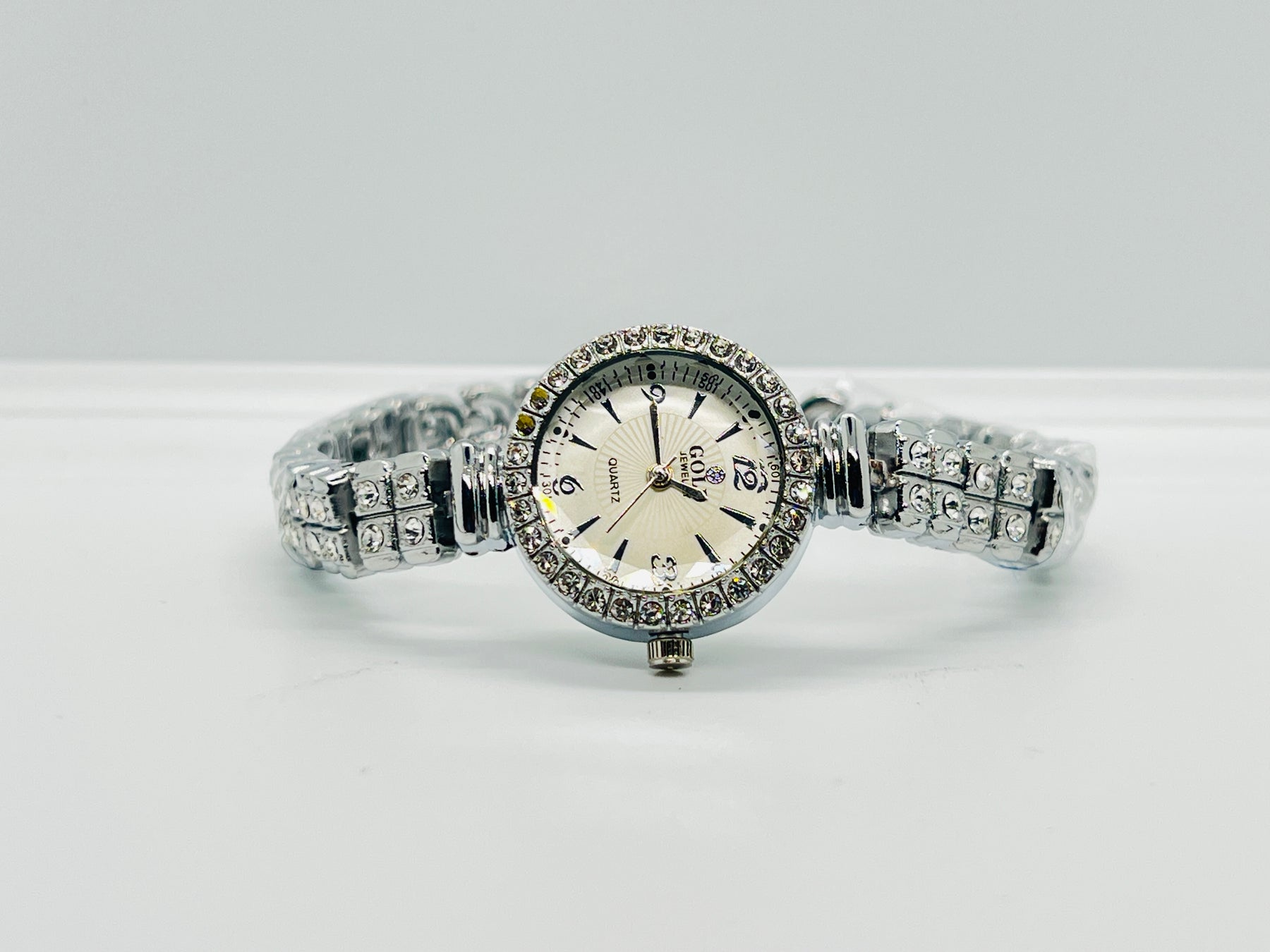 Silver Diamond Ladies Watch