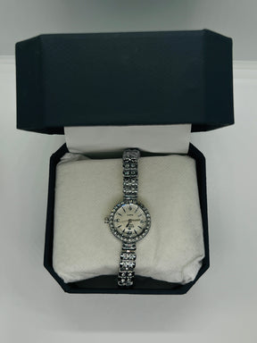 Silver Diamond Ladies Watch