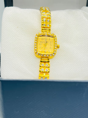 Gold Diamond Ladies Watch